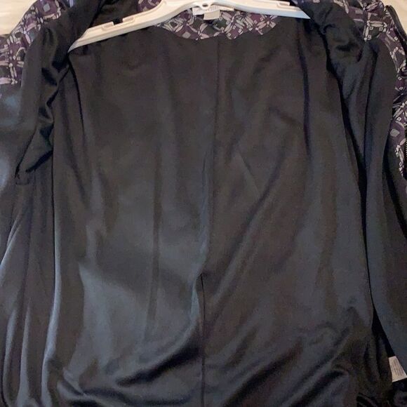 Christopher & Banks Size large petite purple and black light-weight jacket - Picture 6 of 10